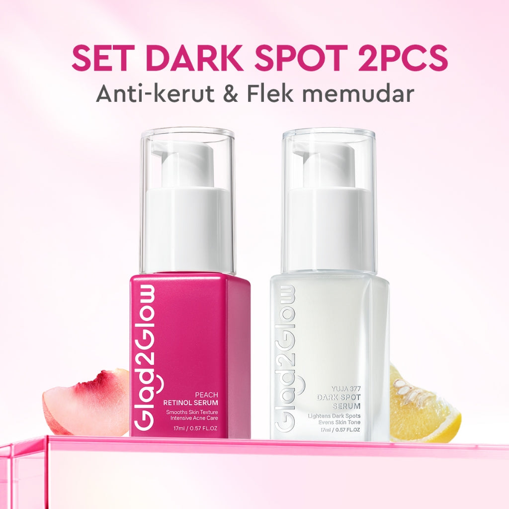 Glad2Glow Peach Retinol Serum aging serum skincare serum wajah Anti-kerut kulit halus Eksfoliasi Pulihkan Serum brightening glowing skin serum mencerahkan wajah exfoliasi wajah pelembab Membantu mencegah tanda-tanda penuaan dini glad2glow official store