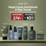 [KAHF BUNDLE 7IN1 PAKET PERAWATAN LENGKAP : WAJAH CERAH, ANTI KETARIK, & SIAP TAMPIL] Paket Complete Grooming (Face Wash + Toner + Serum + Sunscreen Moisturizer + Deodorant + EDT + Pomade/Hair Powder) - Approved by Barber and Suitable for Daily Use