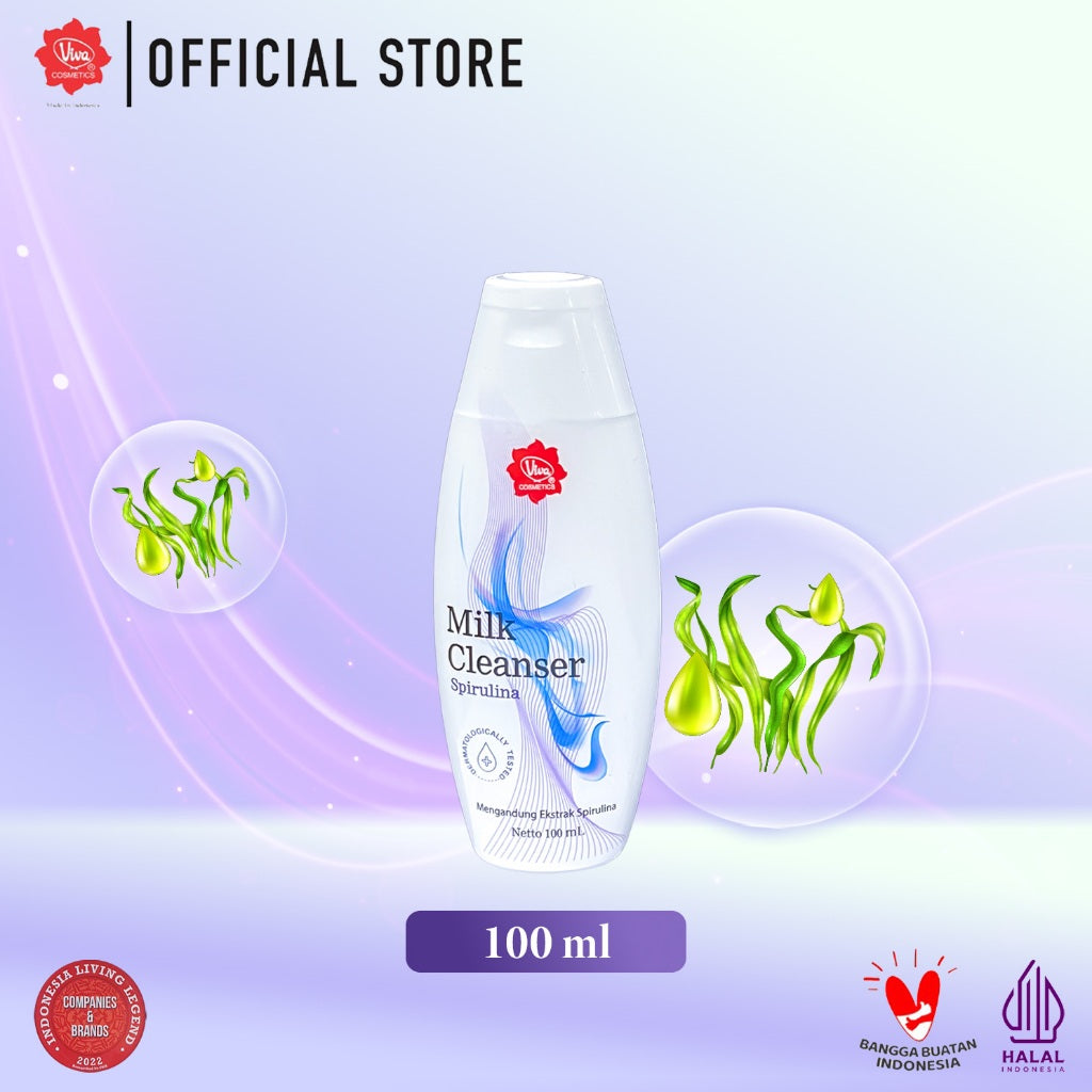 Viva Milk Cleanser Spirulina (for Normal & Dry Skin) - 100 ml