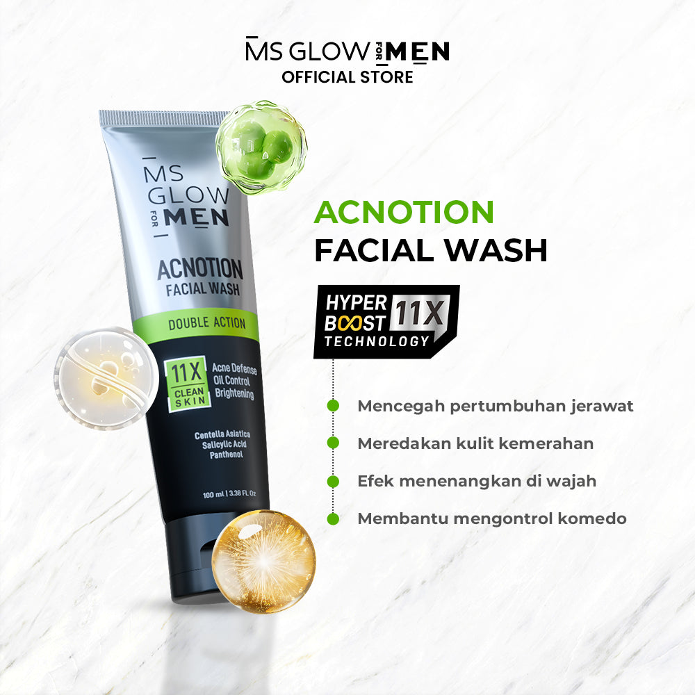MS Glow For Men Acnotion Facial Wash - 100 ml