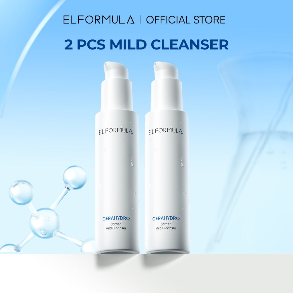ELFORMULA Cerahydro Mild Cleanser Facial Wash For Sensitive Skin - Sabun Pencuci Muka Non Foam Low pH Pembersih Muka Face Wash untuk Melembabkan Kulit Cocok Untuk Kulit Sensitif