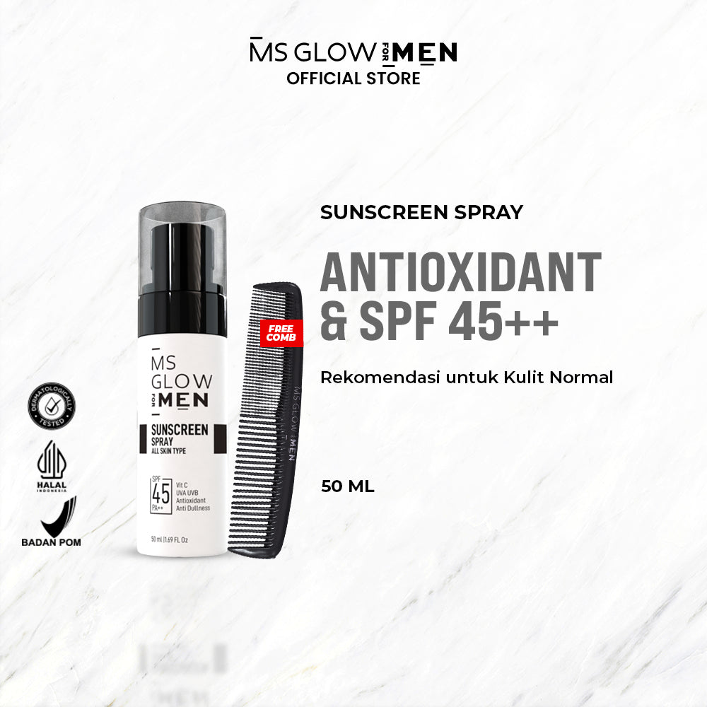 MS Glow For Men - Sunscreen Spray Free Gift