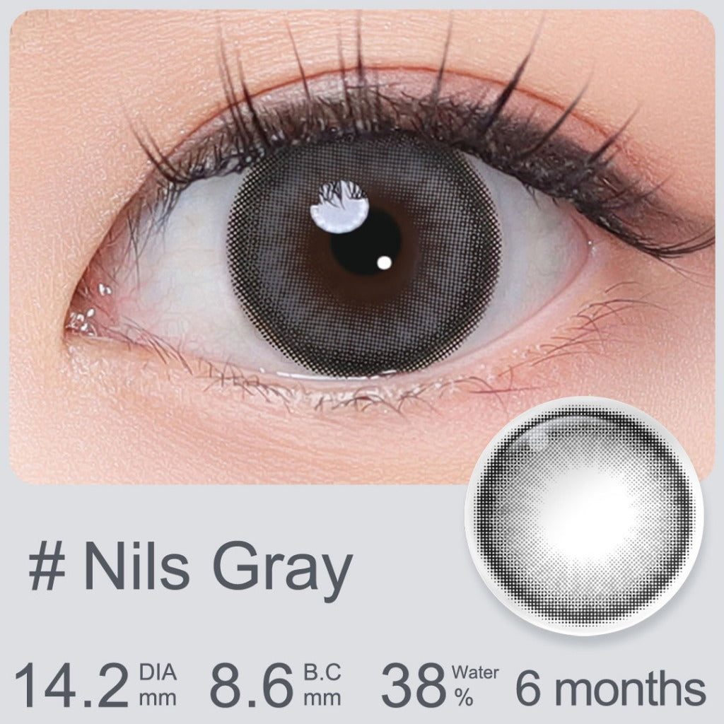 Magister Softlens Minus Gray Series Colored Lenses 14.00mm-14.50mm Seri abu-abu Sepasang 6Bulan