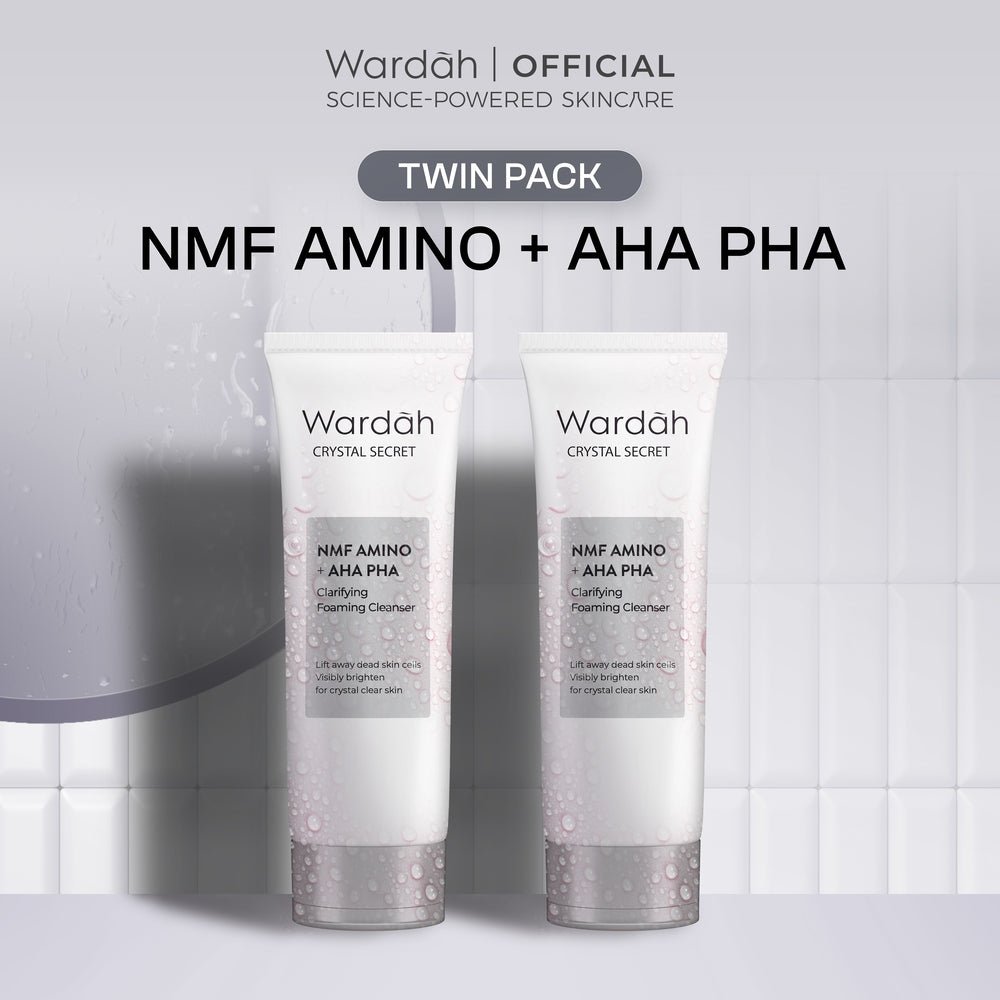 [TWINPACK] Wardah Gentle Facial Wash Low PH Series 100 ml (Sabun Cuci Muka Gentle Acid Mantle Expert) - NMF Amino Hydra Rose, NMF Amino C Defense, Cica Aloe - Skincare