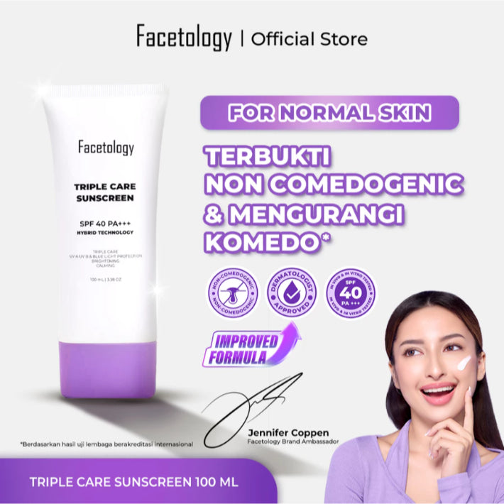 Facetology Triple Care Sunscreen / Tinted SPF50
