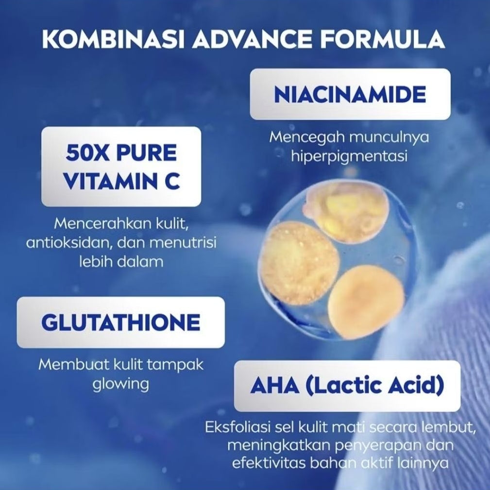 Nivea Extra Bright Serum Eksfoliasi Tubuh Vitamin C & AHA 170 ml