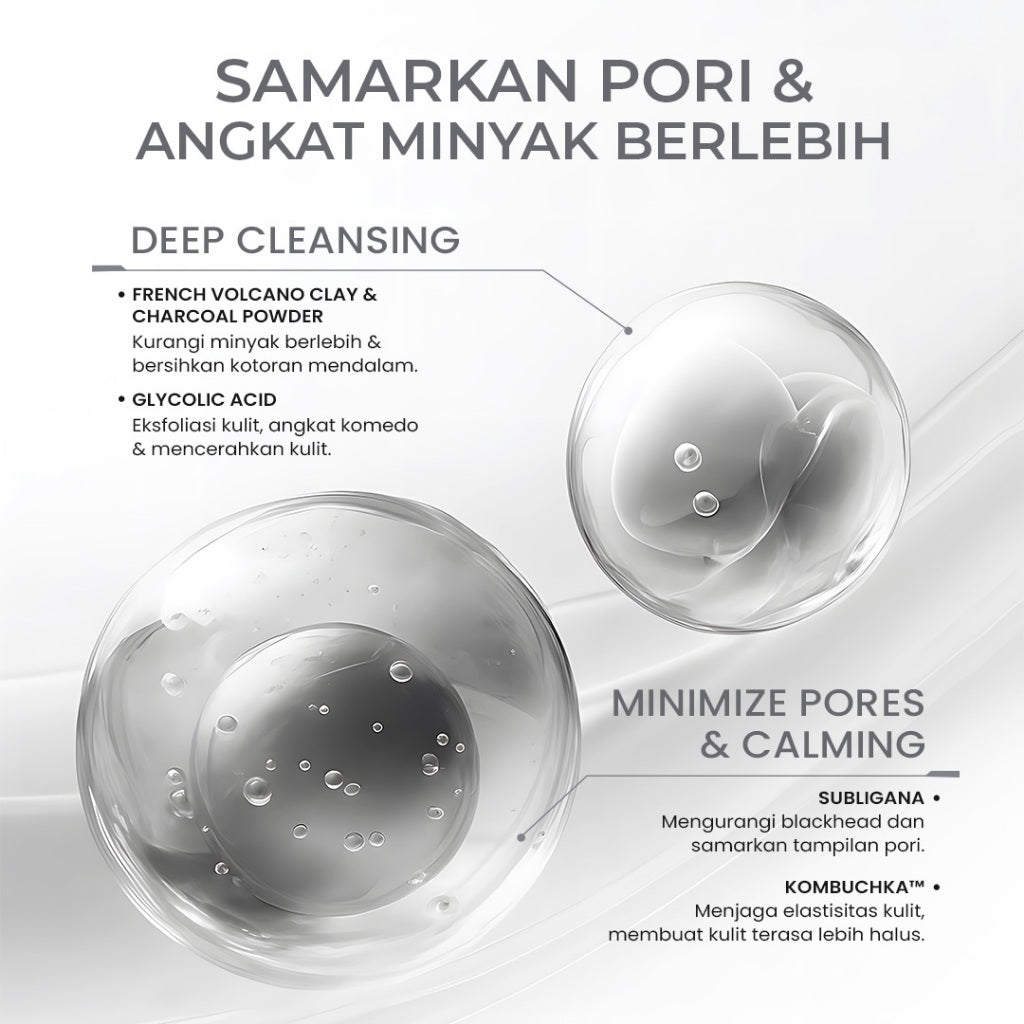 [NEW] HANASUI Clay Stick Mask - Masker Wajah Mencerahkan Mengangkat Komedo Menyamarkan Pori & Menenangkan Jerawat