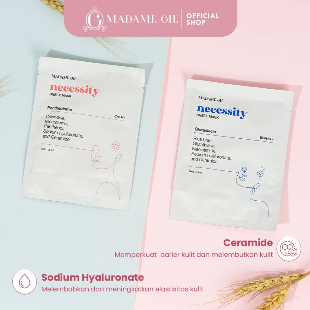 [PRE ORDER ] [BUNDLE ISI 7] Madame Gie Necessity Sheet Mask - Masker Perawatan Wajah