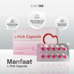 Glawfyskin [ 3 BOX ] L-Pink Capsule | Suplement Kulit |  Booster Capsule | Capsule Kesehatan Kulit BPOM