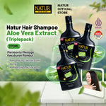 Triple Natur Shampoo Aloe Vera 270 ml - Paket Sampo Menebalkan Rambut 3 pcs