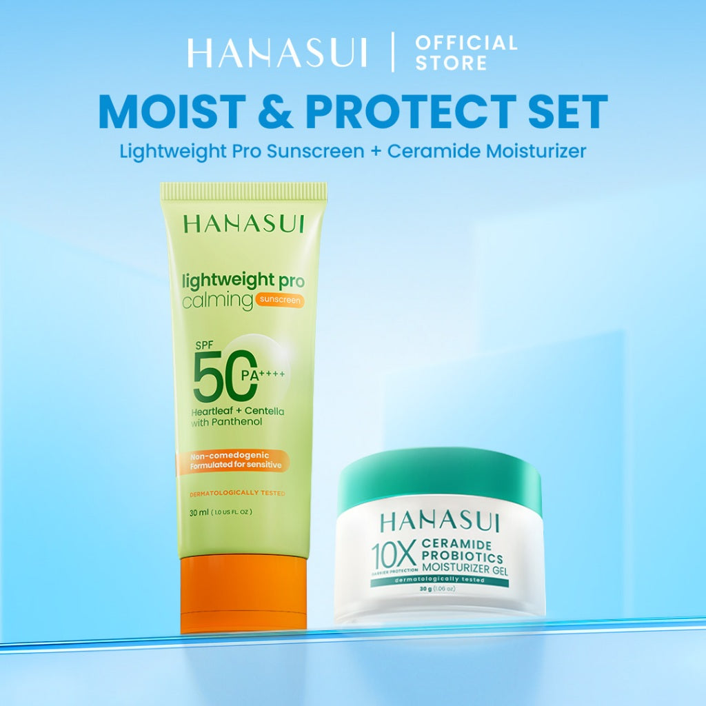 [NEW] Hanasui Lightweight Pro Calming Sunscreen SPF 50 - Sunscreen Kulit Sensitif & Jerawat - Non Comedogenic 0% Alcohol & Perfume