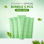ACNAWAY 2PCS Mugwort Gel Facial Wash – Acne Friendly Gentle Cleanser Sabun Cuci Muka Untuk Kulit Berjerawat Sensitif Wajah Bersih Tidak Kering Face Wash Sabun Muka Oil Control Fungal Acne Safe Skincare Daily Cleanser All Skin Type Pembersih Wajah