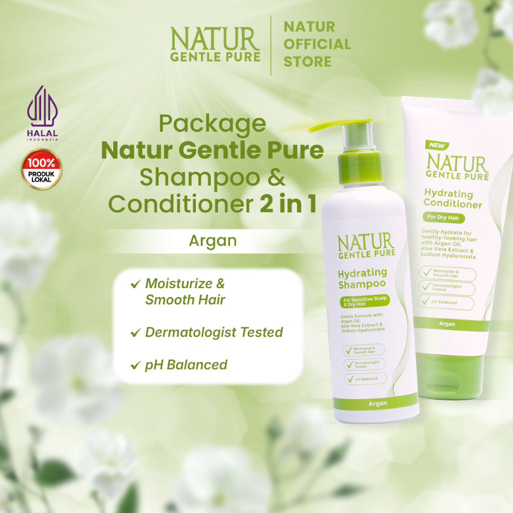 Package Natur Gentle Pure Shampoo & Conditioner 2 in 1