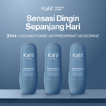 [SPECIAL 11.11 : B3G4 - KAHF BUNDLE 3IN1 PAKET DEODORANT] Triple Pack Kahf Deodorant Roll On Antiperspirant 45 ml - 3 pcs Deodoran Pria - Deo Anti Iritasi, Anti Bau, Fresh, Bebas Keringat, Wangi - Suitable for Daily Use