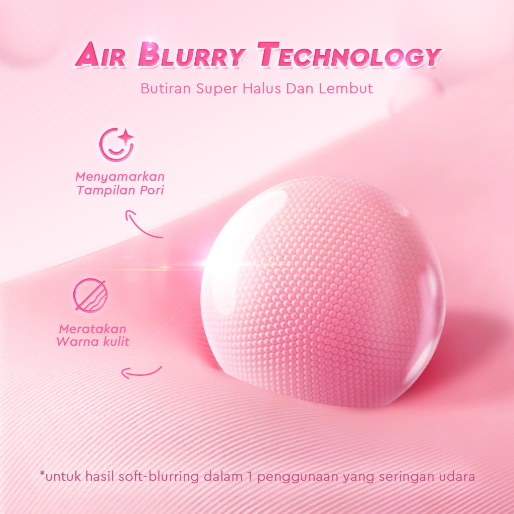 Glad2Glow 2lN1 VELVET MAKEUP SET-LOOSE POWDER+CUSHION Coverage Tinggi Second Skin Flawless Semi Matte Transferproof Tahan Lama instan Blurring Minyak Extract Air Blurry Technology