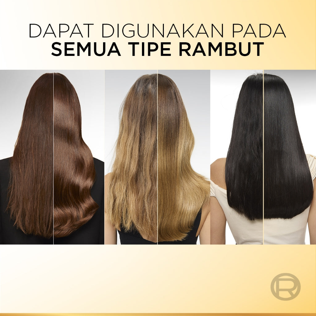 L'Oreal Paris Elseve Extraordinary Oil Gold Hair Treatment Serum 100ml -  Rambut Halus Berkilau dalam Satu Pemakaian - dari Bunga Istimewa Omega 3 - Perawatan Rambut Vitamin Rambut 100ml   Vitamin rambut