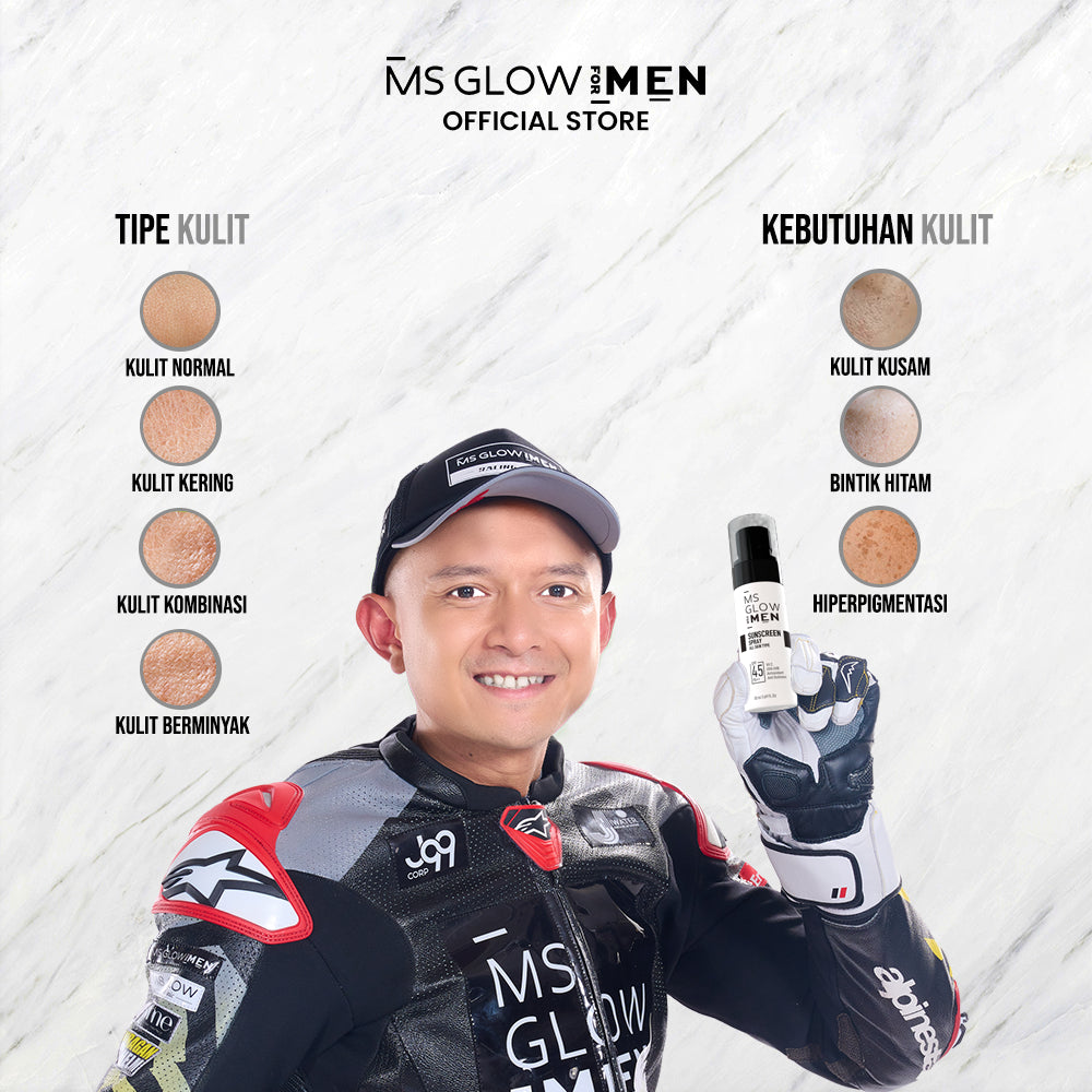 MS Glow For Men - Sunscreen Spray - 50 ml