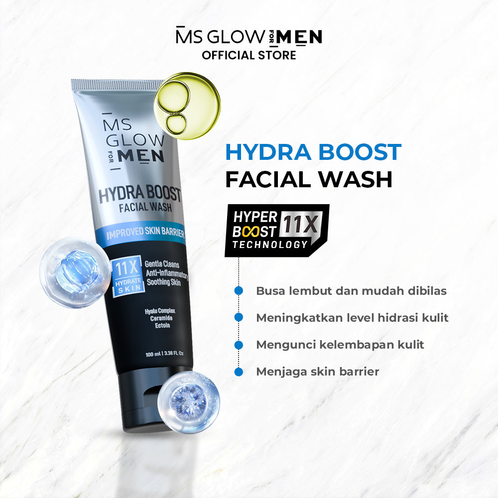 MS Glow For Men Hydra Boost Facial Wash - 100 ml