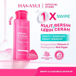 Hanasui Bright & Clear Micellar Water Pembersih Makeup 300 ml