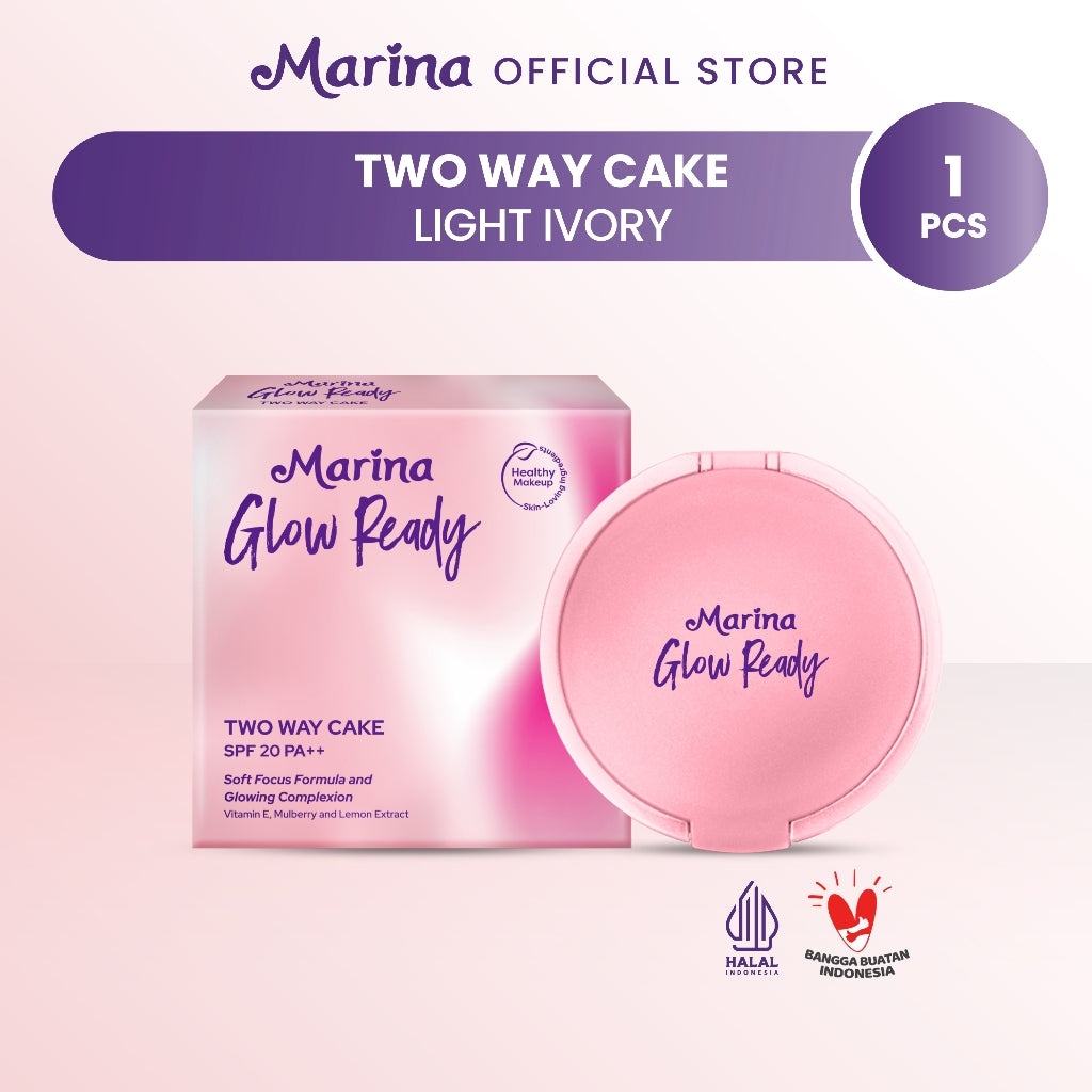 Marina Glow Ready Two Way Cake SPF 20 PA++ - Exp : 10.2026
