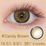Magister Softlens Minus Brown Series 1pasang lensa kontak warna 14.0~14.5mm dubai Seri Coklat 6Bulan