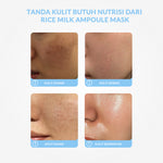 Jejuby Rice Milk Aqua Ampoule Mask | Sheet Mask | Masker Perawatan Wajah