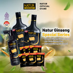 Natur Ginseng Series Spesial (270 ml 2 Pcs, Tonik Ginseng 1 Pcs, H. Mask Ginseng 6 Pcs) - Paket Rambut Rontok / Anti Hair Fall / Menguatkan Akar Rambut