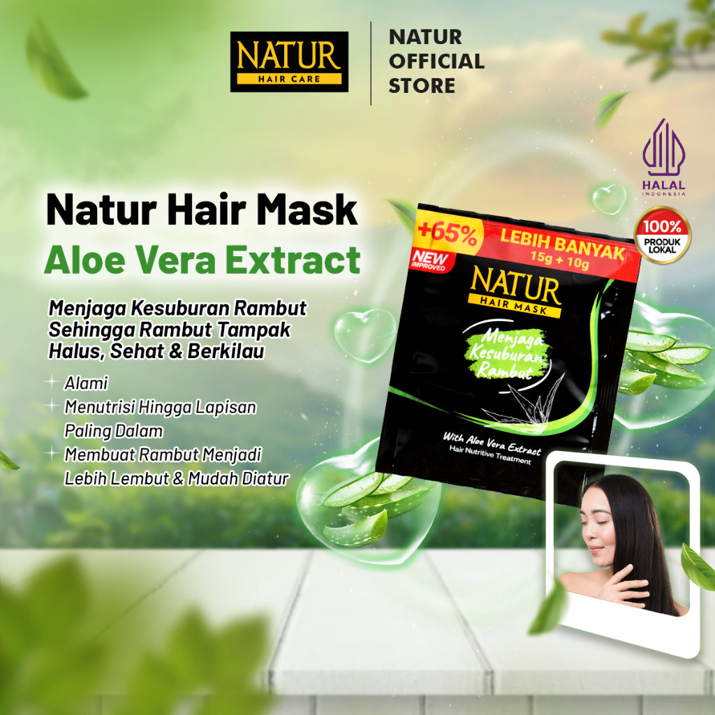 Natur Hair Mask Nutritive Treatment - Masker Rambut Rusak