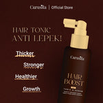 CARUSILA Hair Boost 2in1 Tonic and Serum with Baicapil 3% Anti-Hairfall for Stronger Growth 100ml Tonik Rambut Spray Anti Lepek by Carusila