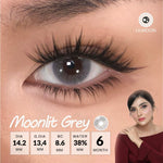 [Fuji Favorite] Lilmoon Softlens Moonlit Grey – Softlens Minus 0 s/d -8.50, Warna Natural Kualitas Jepang