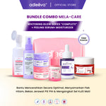 BUNDLE COMBO MELACARE Whitening Glow Booster Series Complete + Peeling Serum + Moisturizer