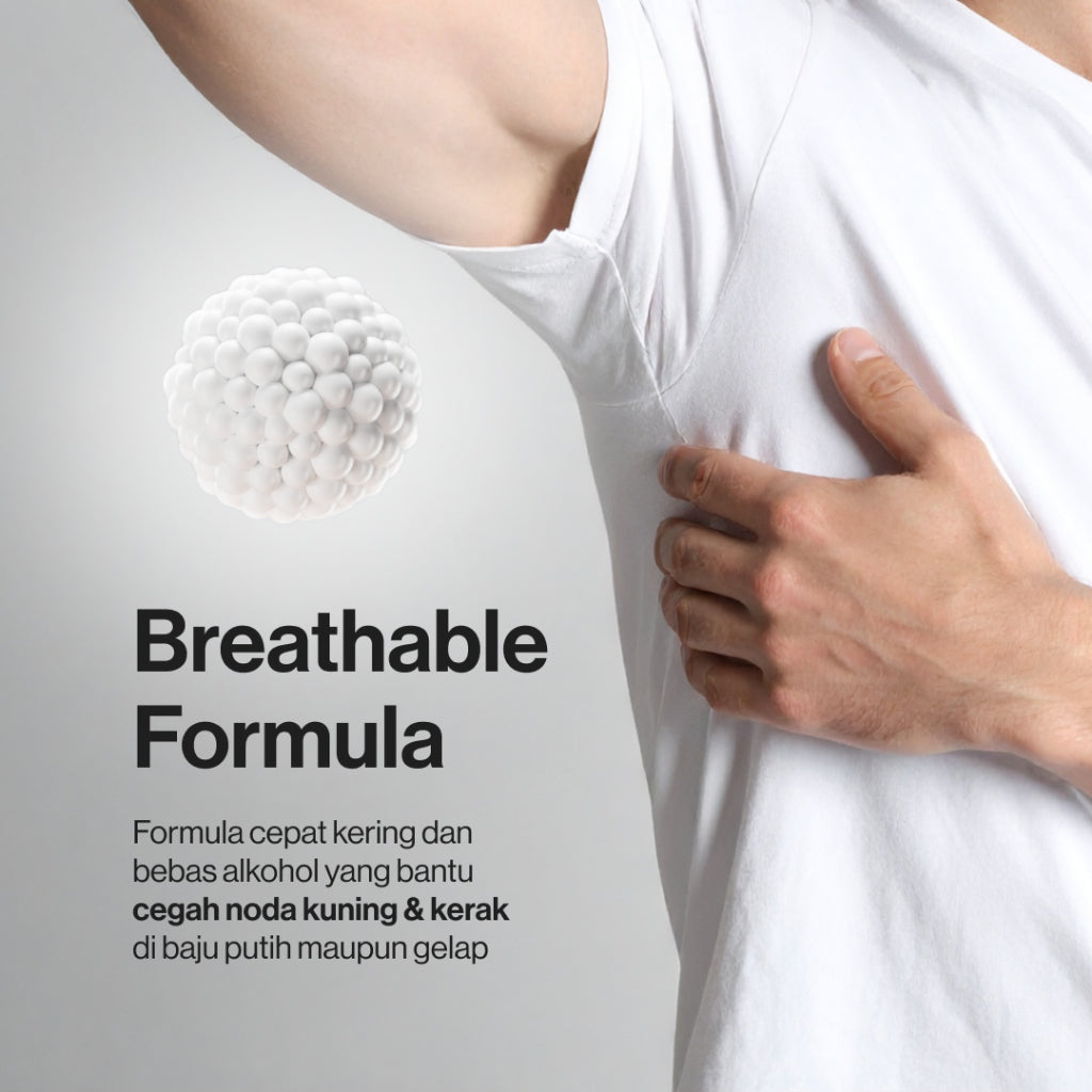 Kahf Deodorant Roll On Antiperspirant 45 ml - Deodoran Deo Pria Anti Iritasi, Bebas Bau, Tahan Keringat, Wangi Seharian - Suitable for Daily Use