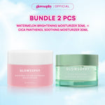 Glowsophy Bundle 2in1 Moisturizer CICA Centella Soothing Moisturizer 30 ml + Watermelon Brightening Moisturizer Niacinamide 30 ml