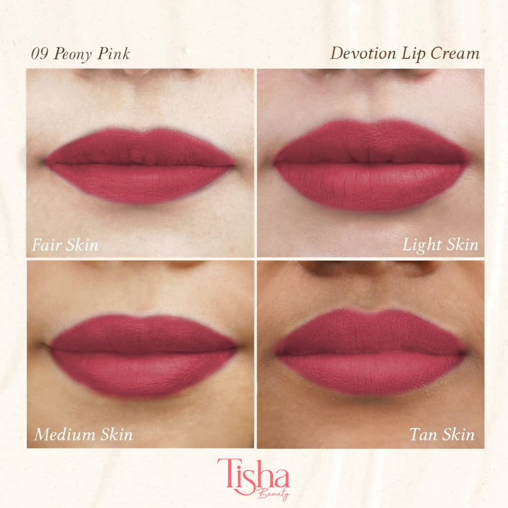Tisha Beauty (Tissa Biani pick BUNDLE - Cushion White Ivory 00, Devotion Lip Cream 09 Peony Pink & Sparkle Clean Micellar Water)