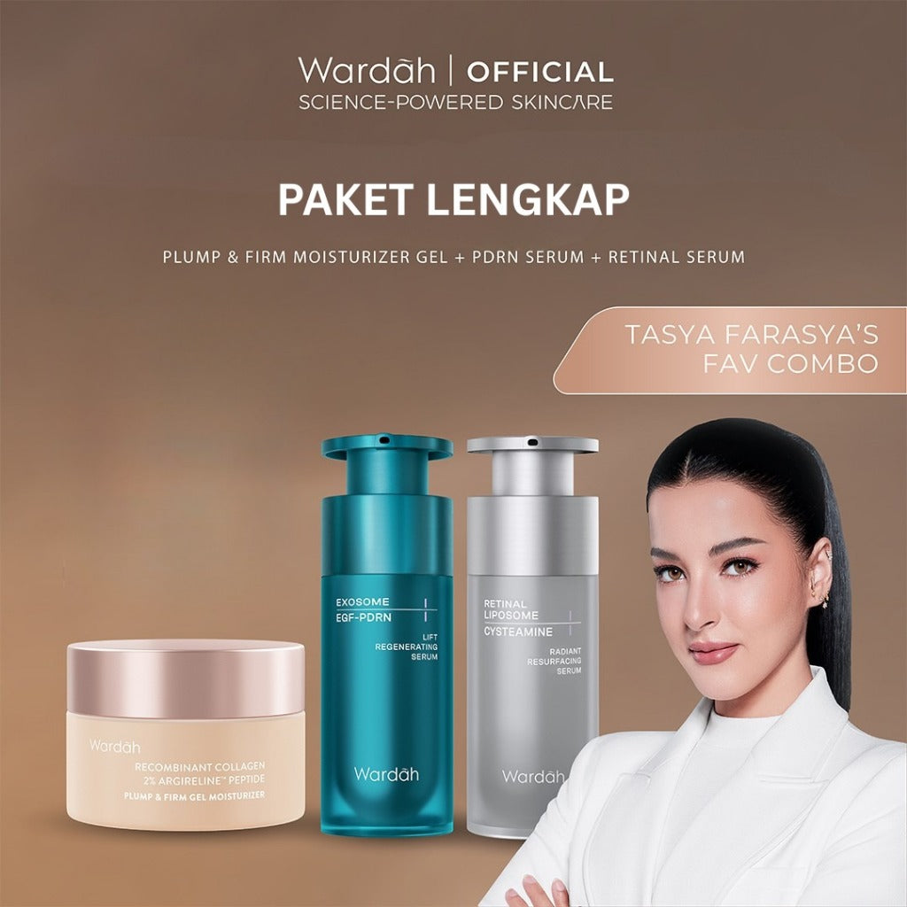 [CREATOR PICKS] Advance Complete Skincare - Plump & Firm Recombinant Collagen + 2% Argireline Peptide Gel Moisturizer 30g, Lift Regenerating Serum 30 ml, Radiant Resurfacing Retinal Cysteamine Serum 30 ml - Skincare