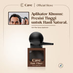 Cave Paket Hair Fiber 25 Gram & Fiber Holding Spray - Serbuk Penebal dan Pelebat Rambut Tipis Instan Penutup Kebotakan Tahan Lama