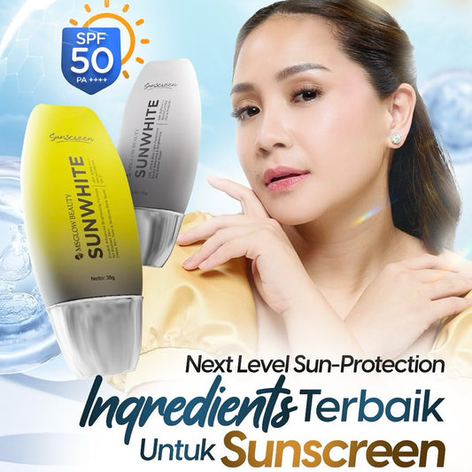 MS GLOW SUNWHITE SPF 50 PA+++ SUNSCREEN KEMASAN BARU