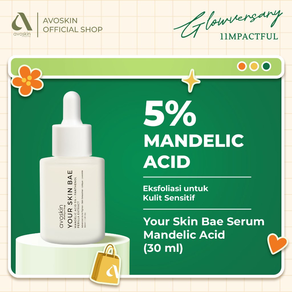 Serum Avoskin Your Skin Bae Mandelic Acid 30ml-Eksfoliasi & Jerawat