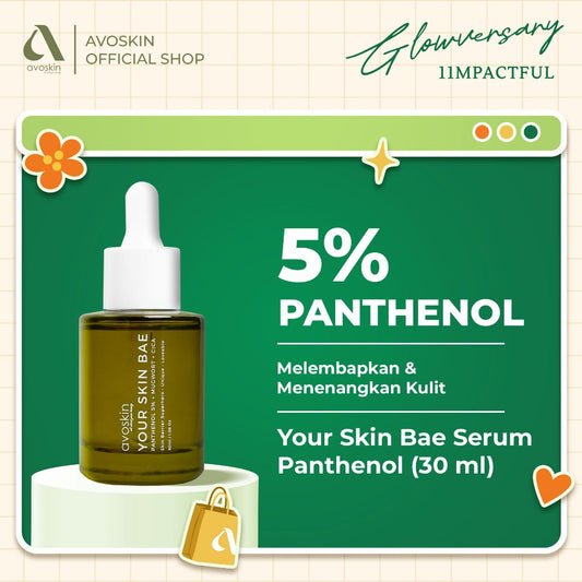 Serum Avoskin Your Skin Bae Panthenol 30ml-Merawat Skin Barrier, Kulit Lembap & Halus