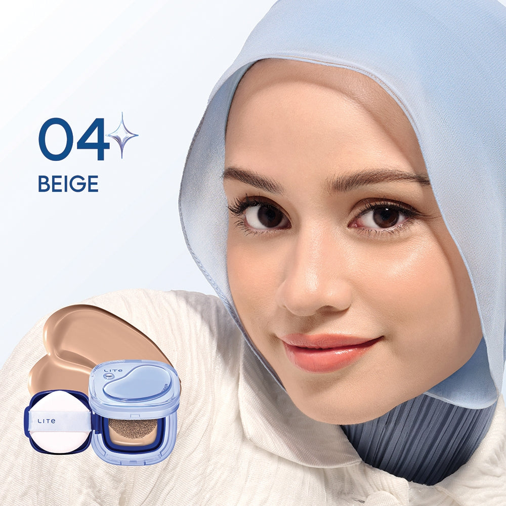 NEW LAUNCH! Wardah Lite Skin Filter Cushion 11 g - Wardah Skin Filter Cushion - Make Up Ringan Tahan 8 Jam - Flawless Coverage Powder Foundation Glad Setting BB Cream Soft Satin and Glow | Lightening | Light Plus | Light + | Lightplus Makeup