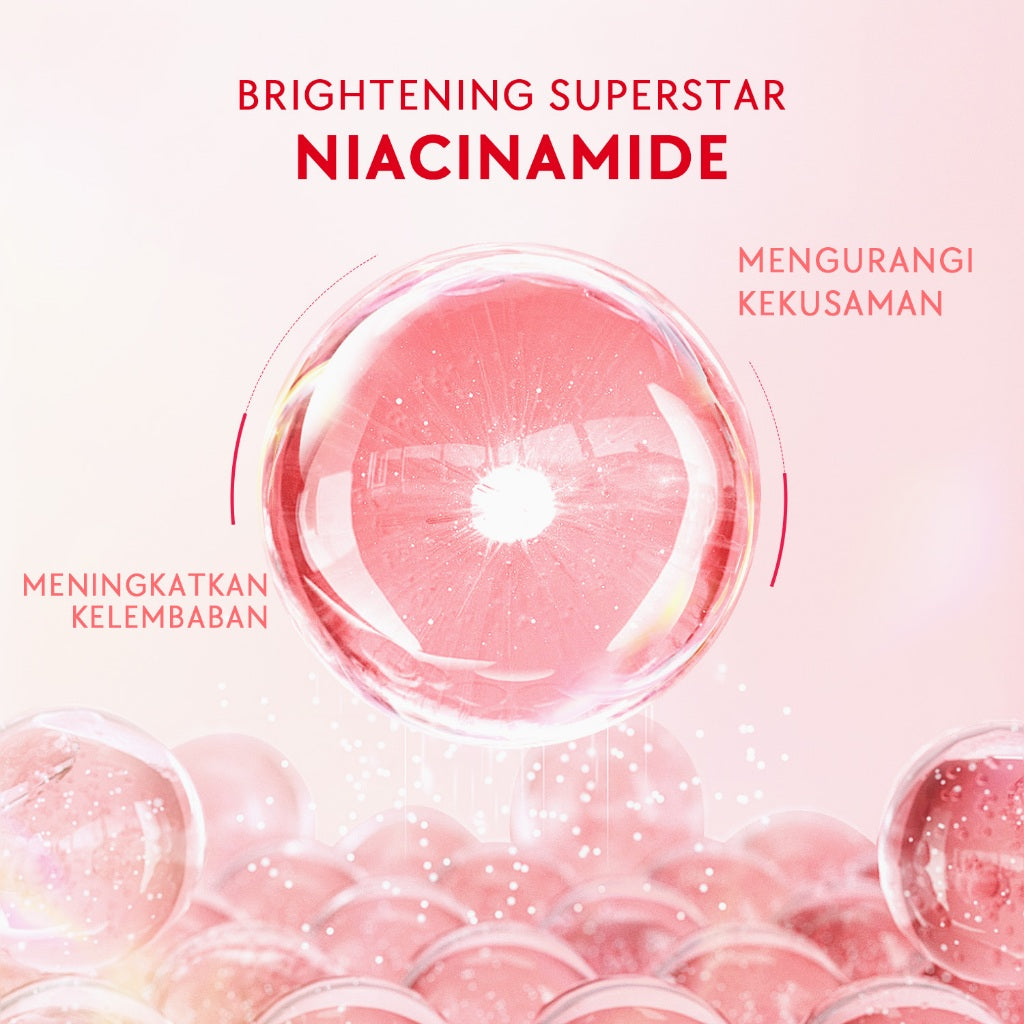 [Isi Besar Hemat]Glad2Glow Pomegranate Niacinamide Brightening Moisturizer 100g Mencerahkan Pemutih Kulit Gel Pelembab Bercahaya Krim Siang dan Malam Perawatan Kulit Ekstrak Delima Asam Lemak Asam Delima Pelembab Esensi Wajah Perawatan g2g official store