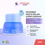 SOMETHINC CERAMIC SKIN Saviour Moisturizer Gel - Cocok untuk Acne dan Kulit Sensitif, Moisturizer Non comedogenic, Melembapkan , Mengurangi kemerahan. Pelembab kulit tidak menyumbat pori
