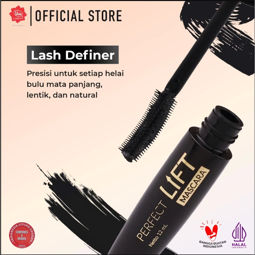 [NEW] Viva Queen Perfect Lift WATERPROOF Mascara: Natural Lasting Curl with Lash Boosting yang Merawat Bulu Mata, up to 24-Hour Wear.