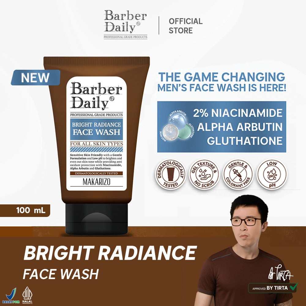 Barber Daily Bright Radiance Face Wash 100mL