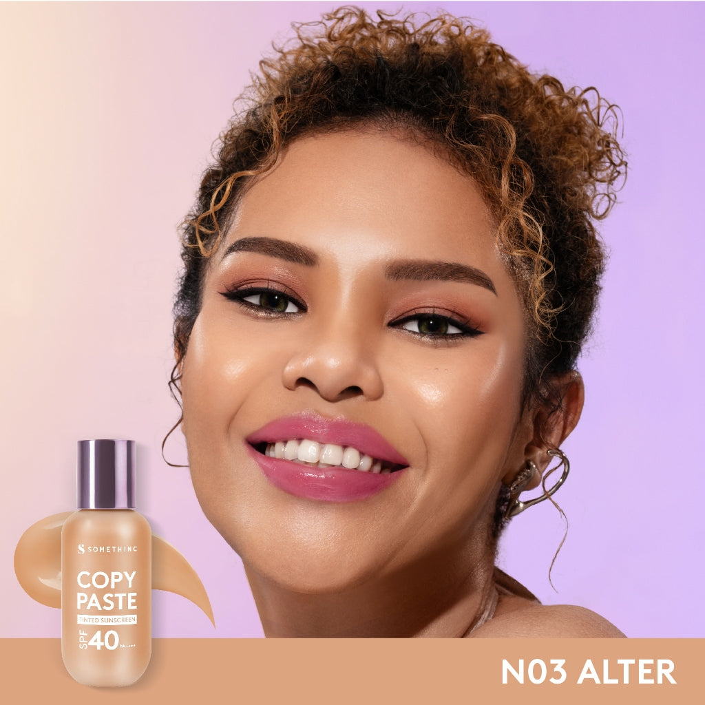 SOMETHINC [2 PCS] One Piece Limited Edition SEAMLESS & BLEND (Copy Paste Tinted Sunscreen, Harpy Blender One Piecec Limited Edition)