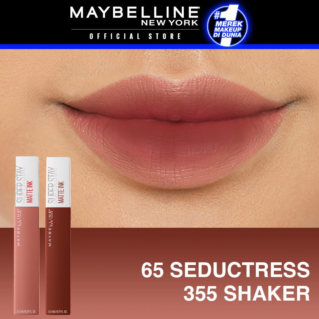 MAYBELLINE OFFICIAL Paket Hemat Superstay Matte Ink 2 pcs Ombre Set Lipstick - Long Lasting Lipstick Matte Waterproof Transferproof Lipstik