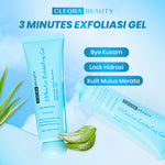 [Hemat 2in1] Cleora Exfoliasi & Bright Bodycare -  3 Minutes & Calendula Skincare Exfoliating Peeling Gel Body Lotion Handbody With Niacinamide Membantu Mengangkat Sel Kulit Mati Scrub Eksfoliasi Muka Brightening Mencerahkan Wajah Wanita Pria Jerawat Acne