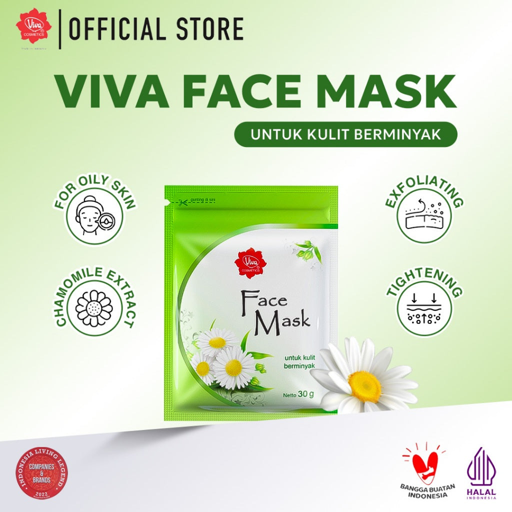 Viva Face Mask Untuk Kulit Berminyak 30 gr