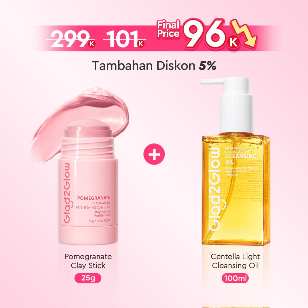[Ready Stock]Glad2Glow Madagascar Centella Light Cleansing Oil 100ml/200ml micellar water pembersih wajah Penghapus riasan lembut tanpa iritasi Menghapus riasan tahan air dengan cepat dan menyegarkan muka wajah g2glow official store