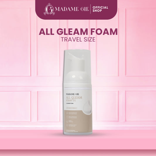Madame Gie 4 in 1 All Gleam Foam - Facial Wash MakeUp Remover Cleansing Muka Cleanser Wajah Mencerahkan